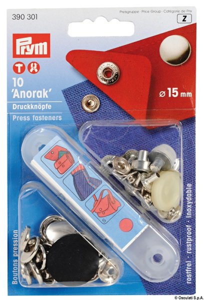 Prym 390301 bottone a pressione Chiusura a scatto con rivetto